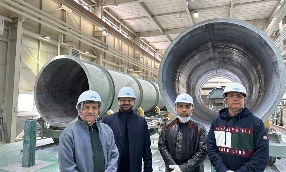 Bangladeshi Officials Explore Daiki Axis Johkasou STP Factory in Japan